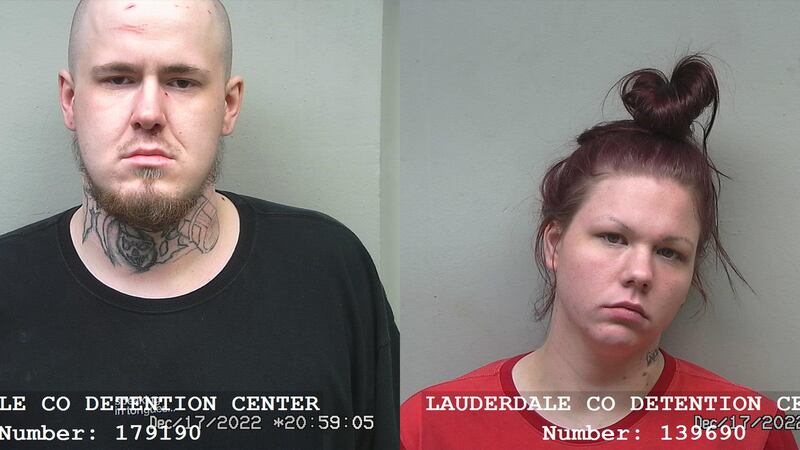 Bevis (left) and Duncan (right) were arrested for stealing a car from a Walmart Friday.