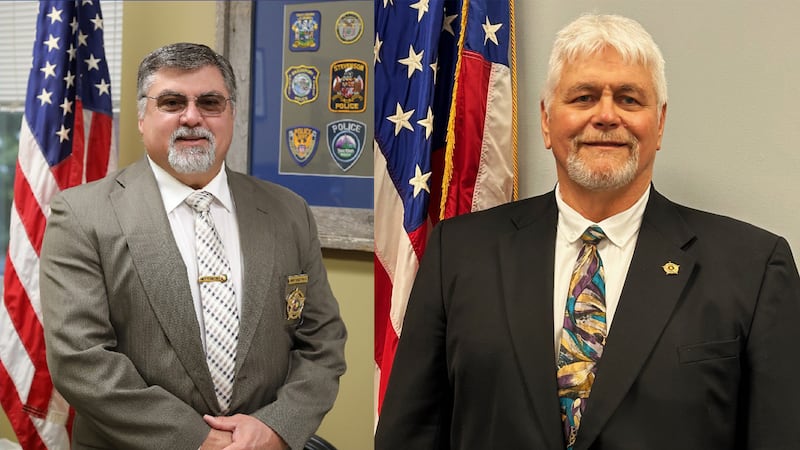 Former Jackson Co. Sheriff Chuck Phillips and Current Jackson Co. Sheriff Rocky Harnen