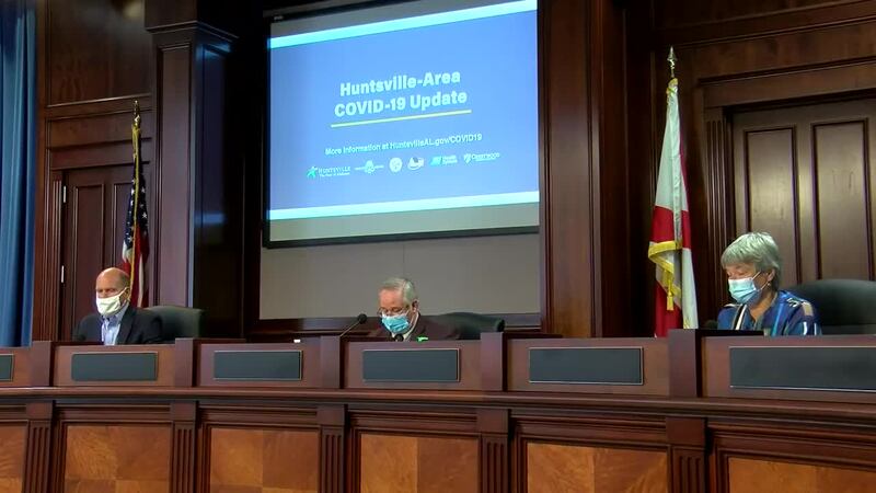 Huntsville and Madison officials update the latest on COVID-19 on Wednesday.