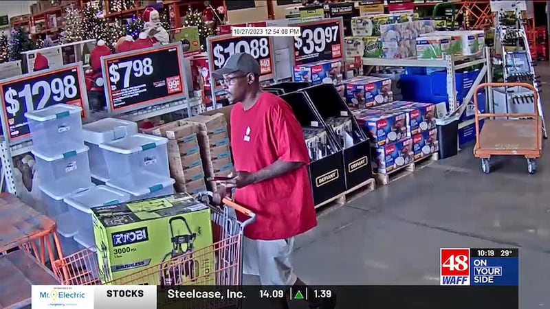 Crime Stoppers: Man steals power washer from Memorial Parkway Home Depot