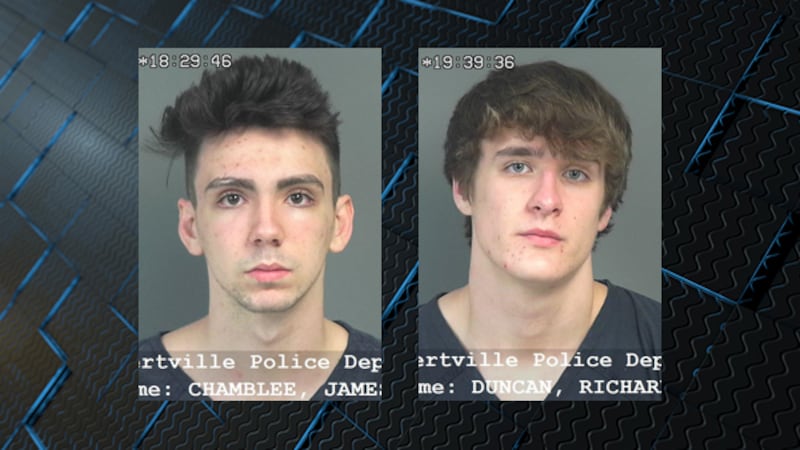 From the left, James Koby Chamblee and Richard Jabe Duncan