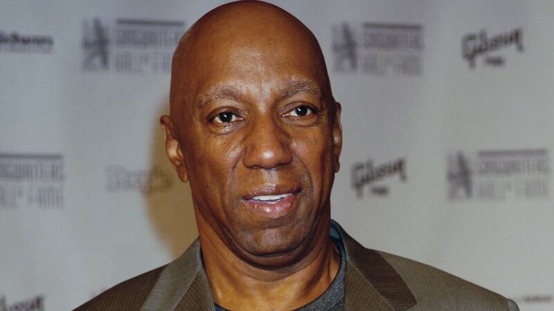 FILE - Motown's Barrett Strong arrives at the induction ceremony for 35th annual National...