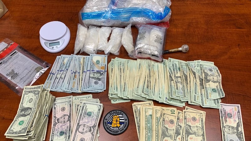 Agents found more than five pounds of methamphetamine and over $8,000 in cash during the search