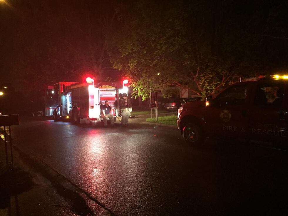 Two people were transported to the hospital after a house fire on Beech Avenue. (Source: WAFF)