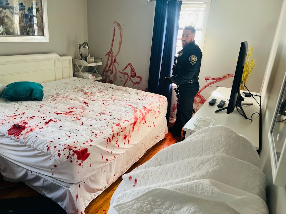 Police euthanize a deer after it crashes into a Florence home