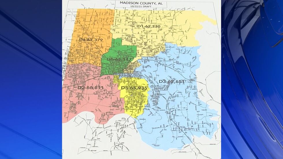 Madison County Redistricting Map
