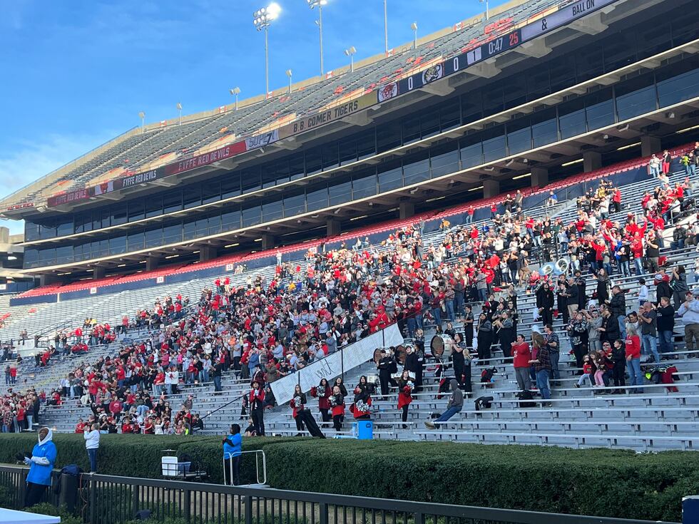 Fyffe fans filled the stands of Jordan-Hare to support their Red Devils.