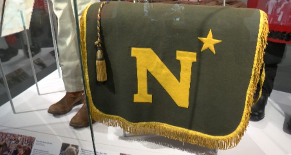Navy goat blanket