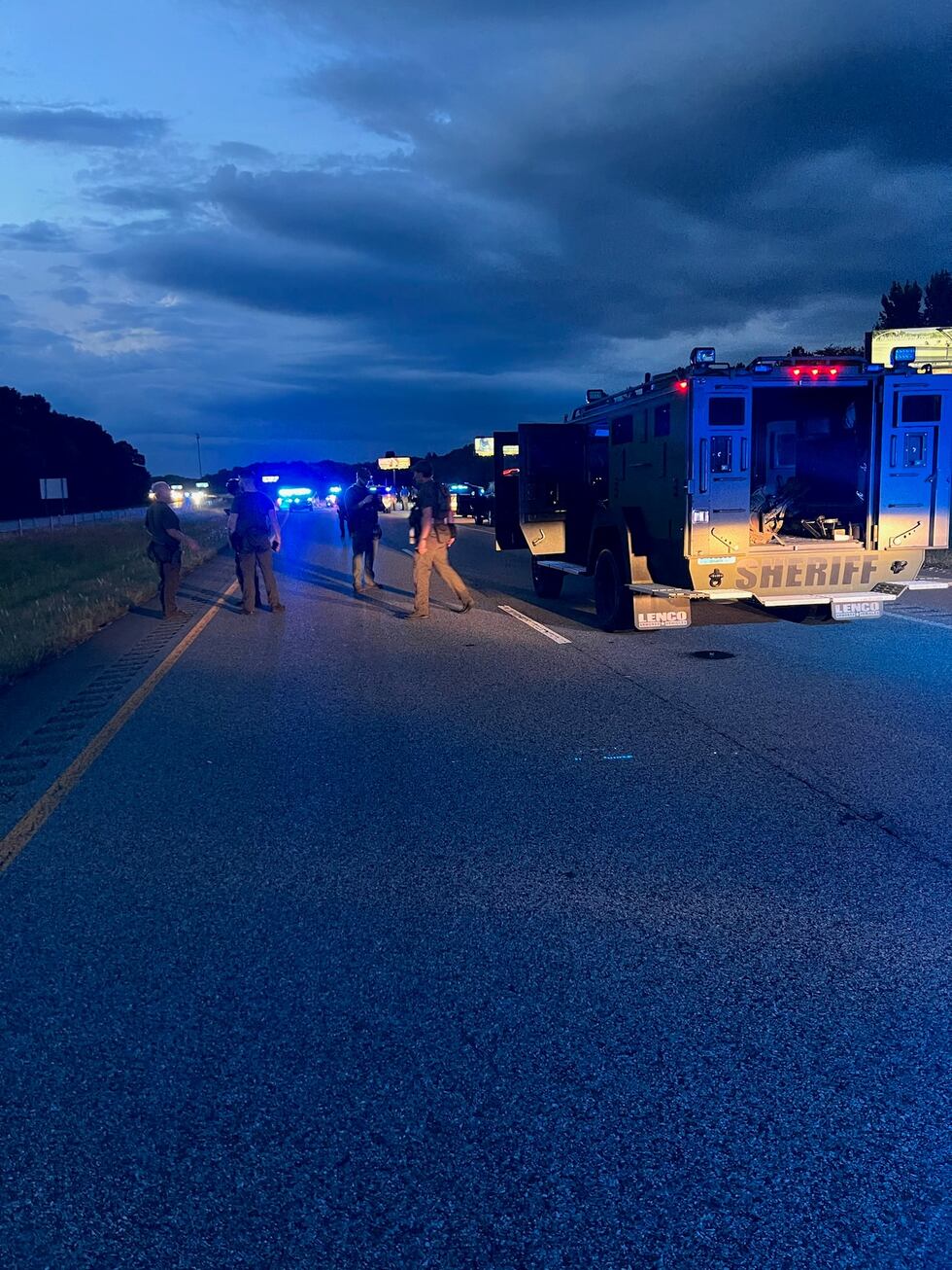 Deputies tell WAFF a suspect is in custody, but members of the bomb squad are searching the...