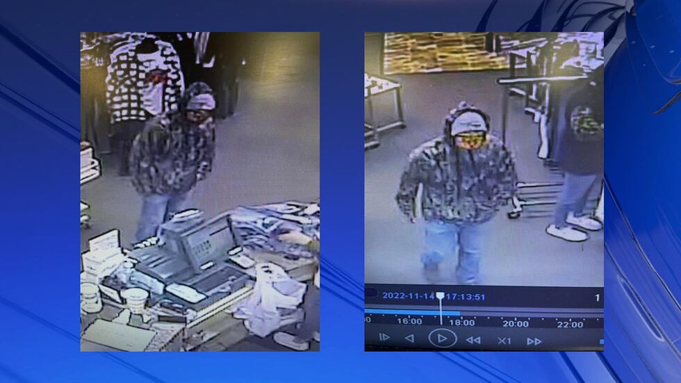 According to the CPD, the subject was wearing a camouflage jacket, blue jeans, a gray hat and...
