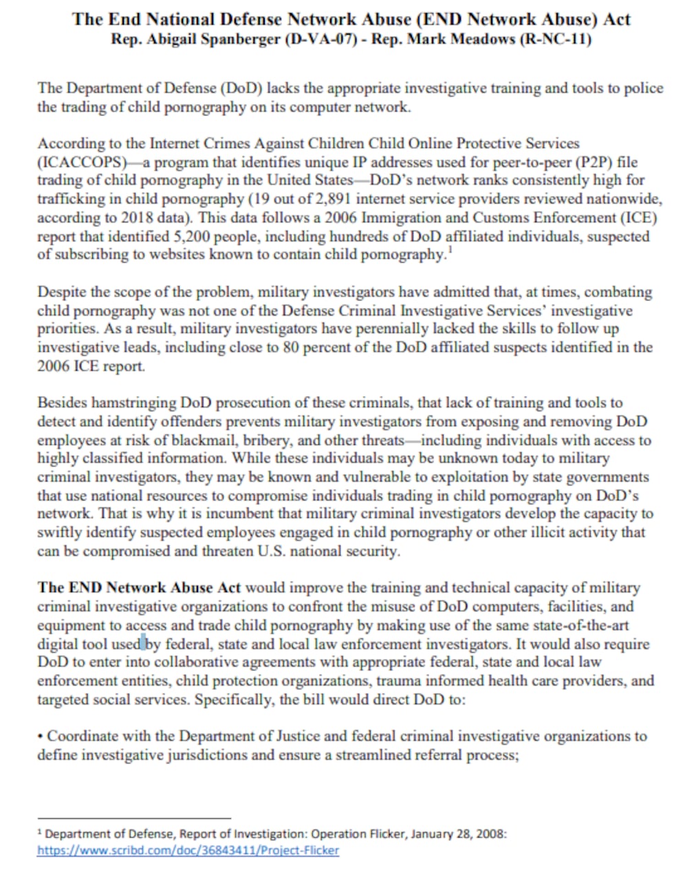 A bill is working through the senate that would ban child pornography trafficking through the...