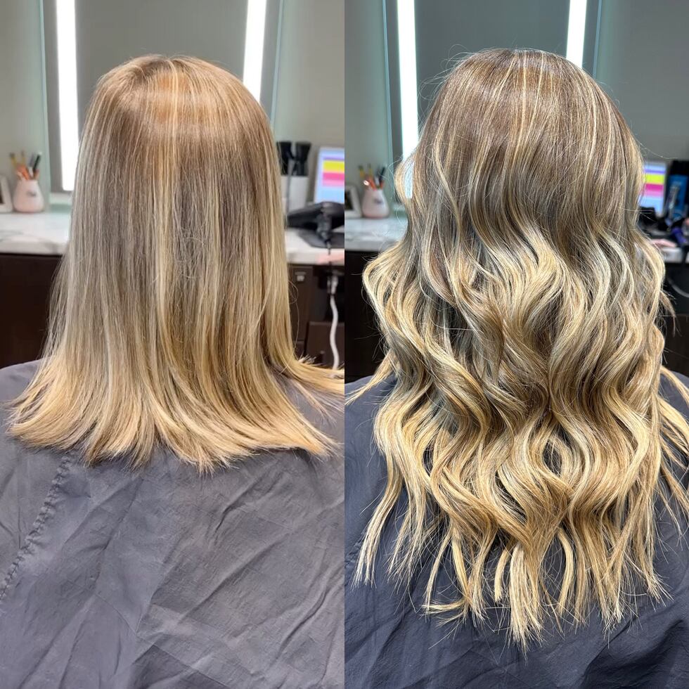 Terramé hair extension done on a client